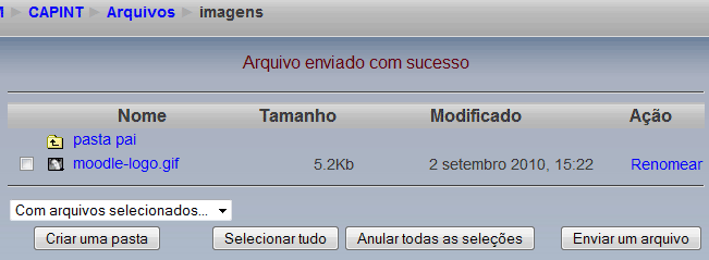 Arquivo Enviado ao Moodle