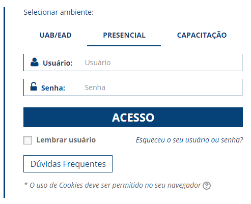 acesso ao moodle da UFSM